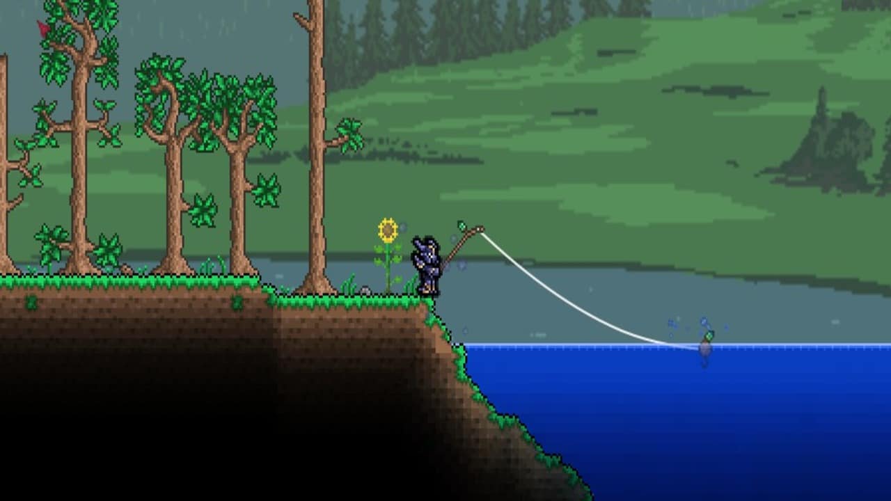 Terraria fishing. Рыбалка террария Вики. Terraria рыбалка. Террария 1.4.4. Золотая удочка террария.