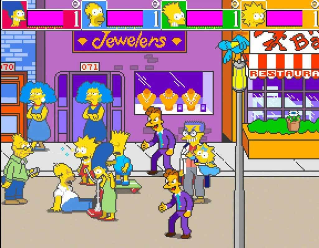 The Simpsons 1991 Arcade Game - Best Games at Arcades in 1990s