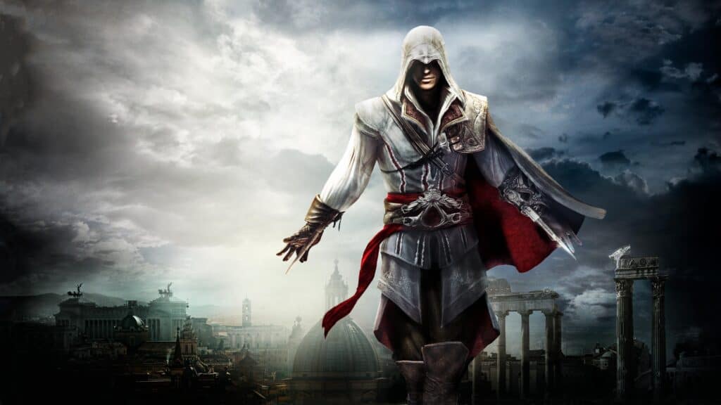 According to a student who interviewed the creator, Assassin's Creed was initially intended to end in space