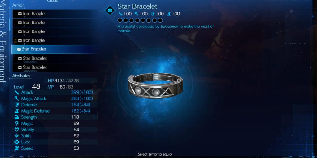 A buffed out version of the Star Bracelet