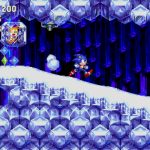 Sonic running through an ice level