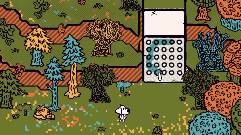 The world is your canvas in Chicory, one of the best cozy games on Nintendo Switch