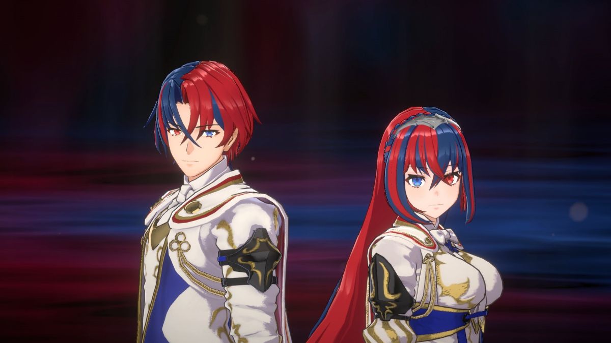 Male and female Alear from Fire Emblem Engage