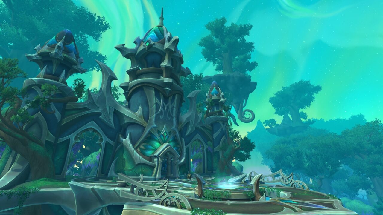 Emerald Dream environment in WoW: Dragonflight