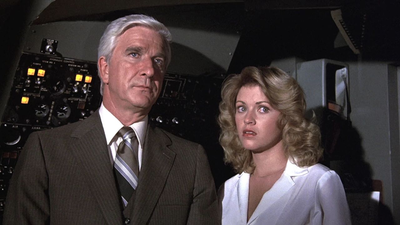 Airplane! (1980) - Leslie Nielsen and Lorna Patterson