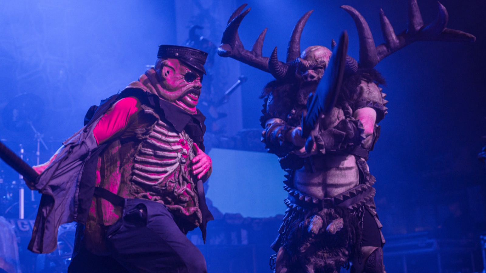 Detroit, Michigan / USA - 09-18-2019: GWAR performing live at the Majestic Theater in Detroit