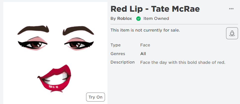 EVENT] How to get the RED LIP FACE in the TATE MCRAE CONCERT