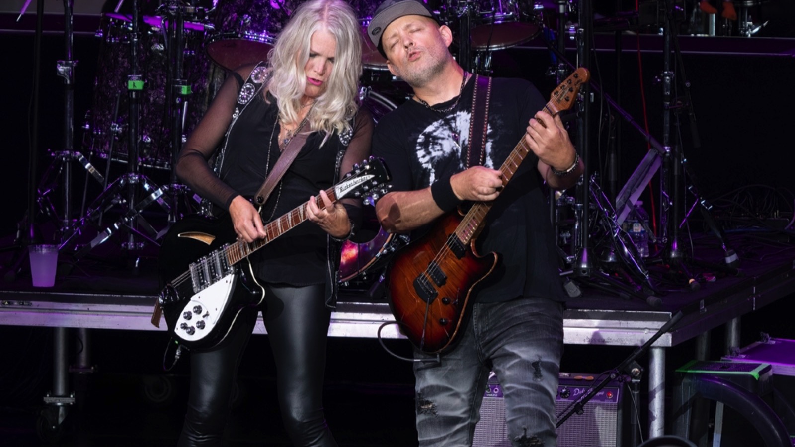 Clarkston, Michigan -USA- Jully 13, 2023: The band Jefferson Starship performs live at Pine Knob Music Theater as guest for Bret Michaels