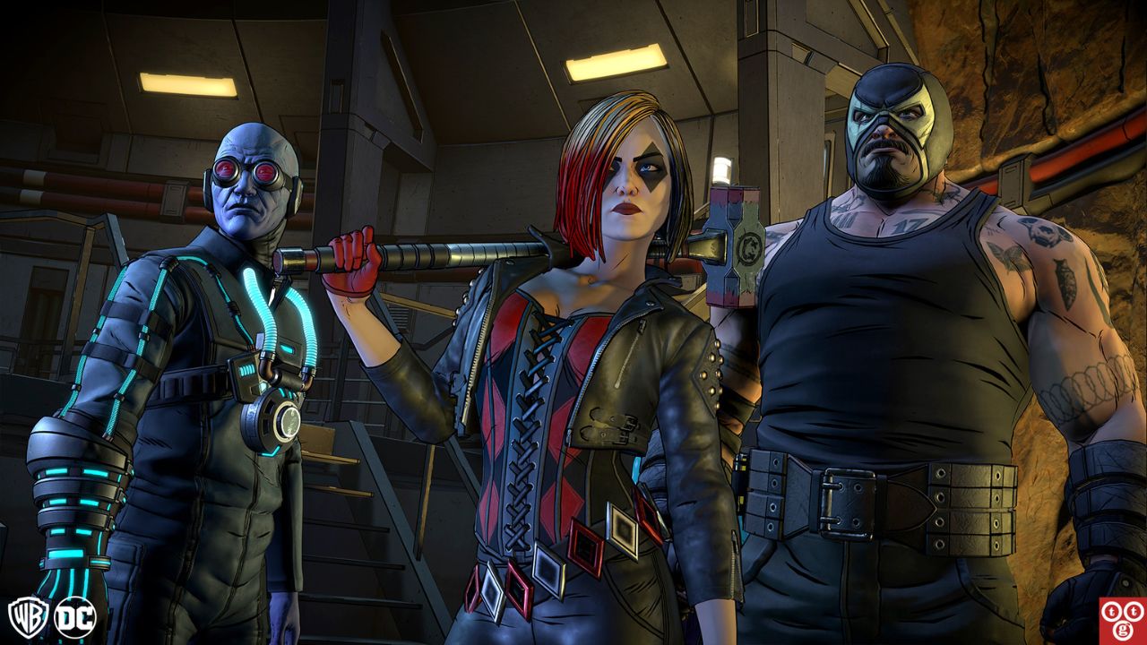 Harley Quinn and gang in Batman: The Enemy Within