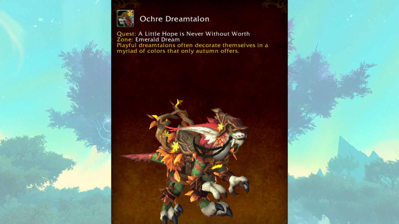 Ocher Dreamclaw trong World of Warcraft: Dragonflight