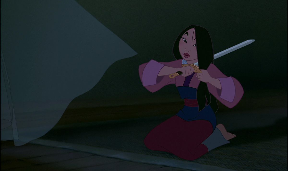 Mulan Cutting Her Hair, Mulan