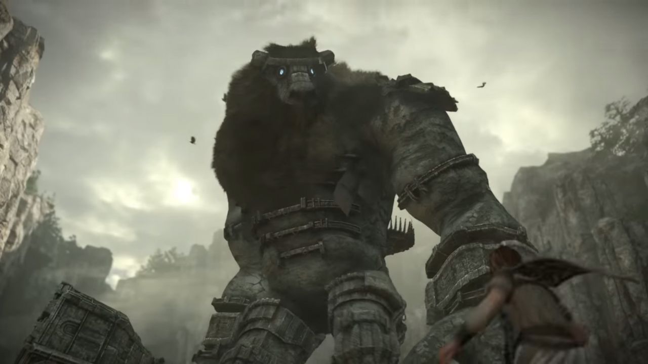 Monstruo gigante en Shadow of the Colossus