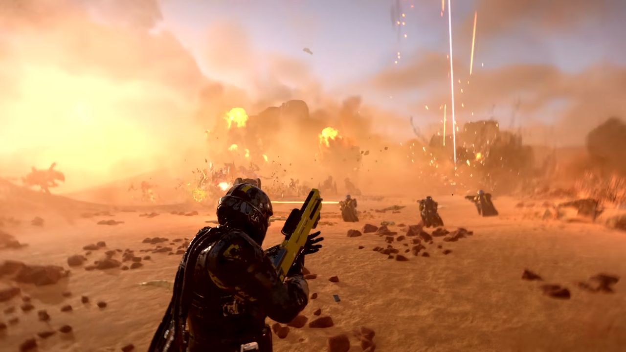 Explosion in Helldivers 2