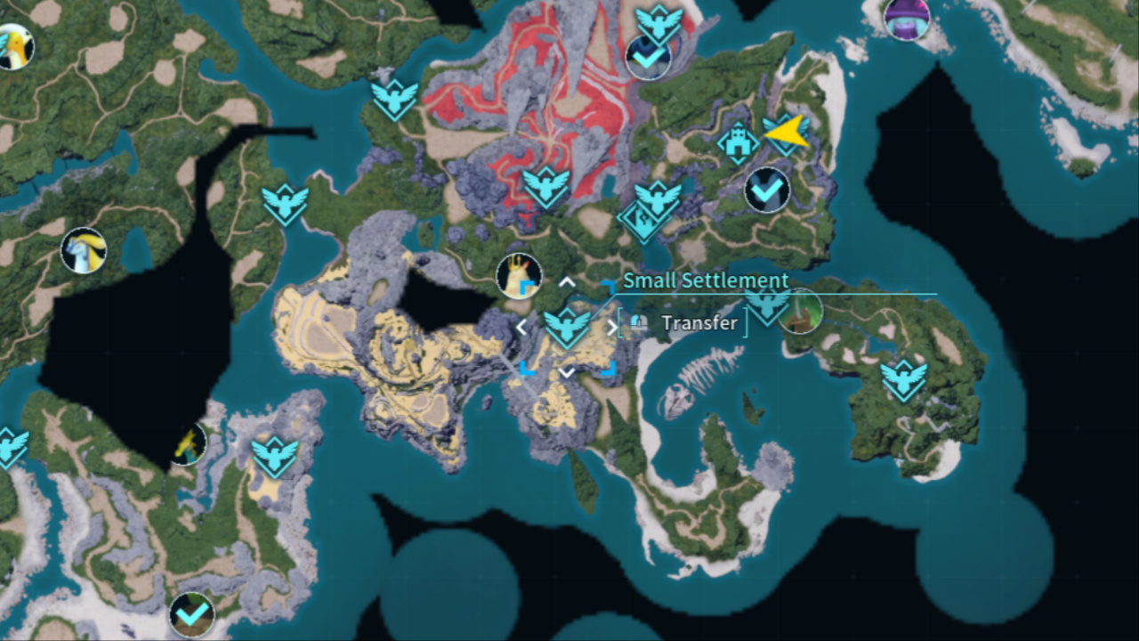 Palworld Small Settlement on Map