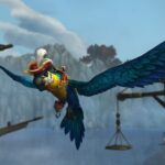 Pirate parrot mount in World of Warcraft