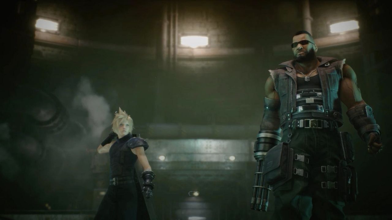 Barret and Cloud in FF7